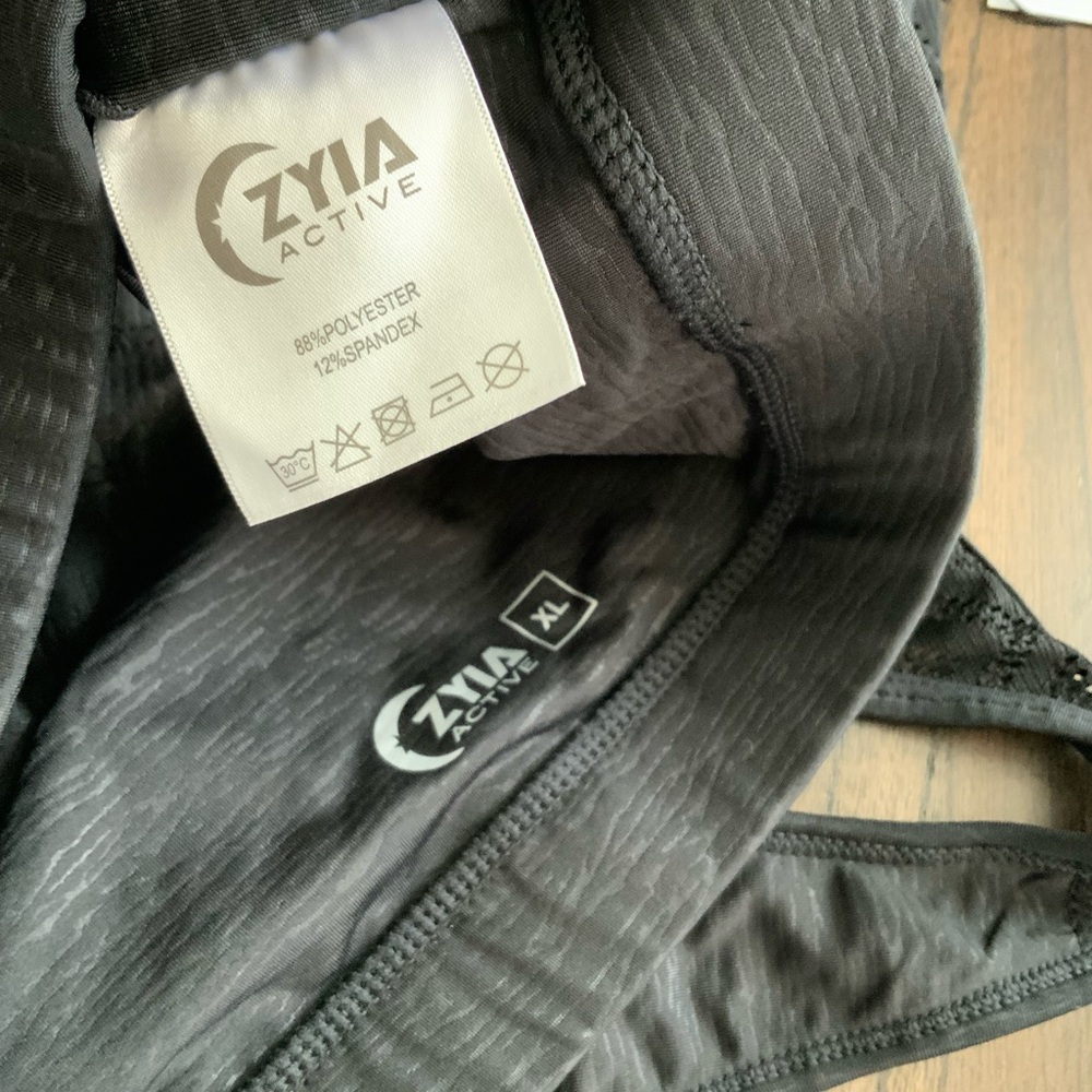 NWT Zyia Sport Black Bomber Sports Bra XL - Picture 6 of 6